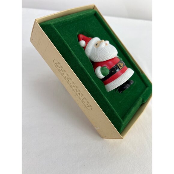 1982 Hallmark Keepsake Ornament Ceramic Santa Claus Vintage - Picture 4 of 6